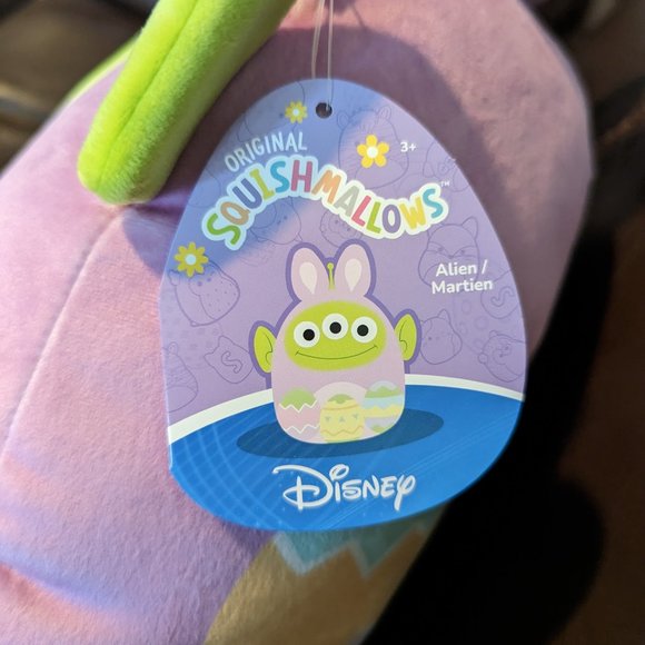 Easter Fun!  Special Squishmallow Disney Toy Story Alien with Bunny Ears - Picture 4 of 6